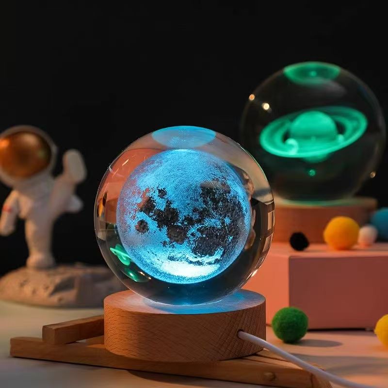 LED Glass ball lamp - Earth