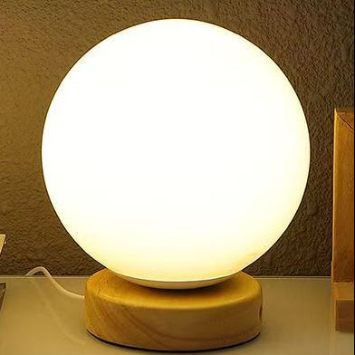 USB LED Glass table lamp - Globe